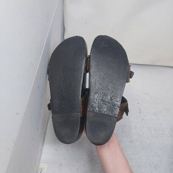 Louis Vuitton Brown Buckle Bom Dia Monogram Flat Slide Sandal - Picture 2 of 13